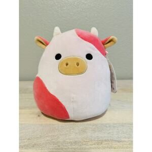 Squishmallow 8” Rare RESHMA the Pink Cow Box Lunch Exclusive NWT